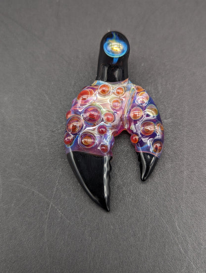 Mako Glass Crab Claw Pendant-Meech Madness Smoke Shop