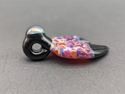 Mako Glass Crab Claw Pendant-Meech Madness Smoke Shop