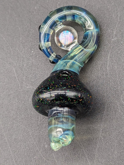 Mako Glass Dichro Tentacle Spinner Carb Cap - Meech Madness Smoke Shop