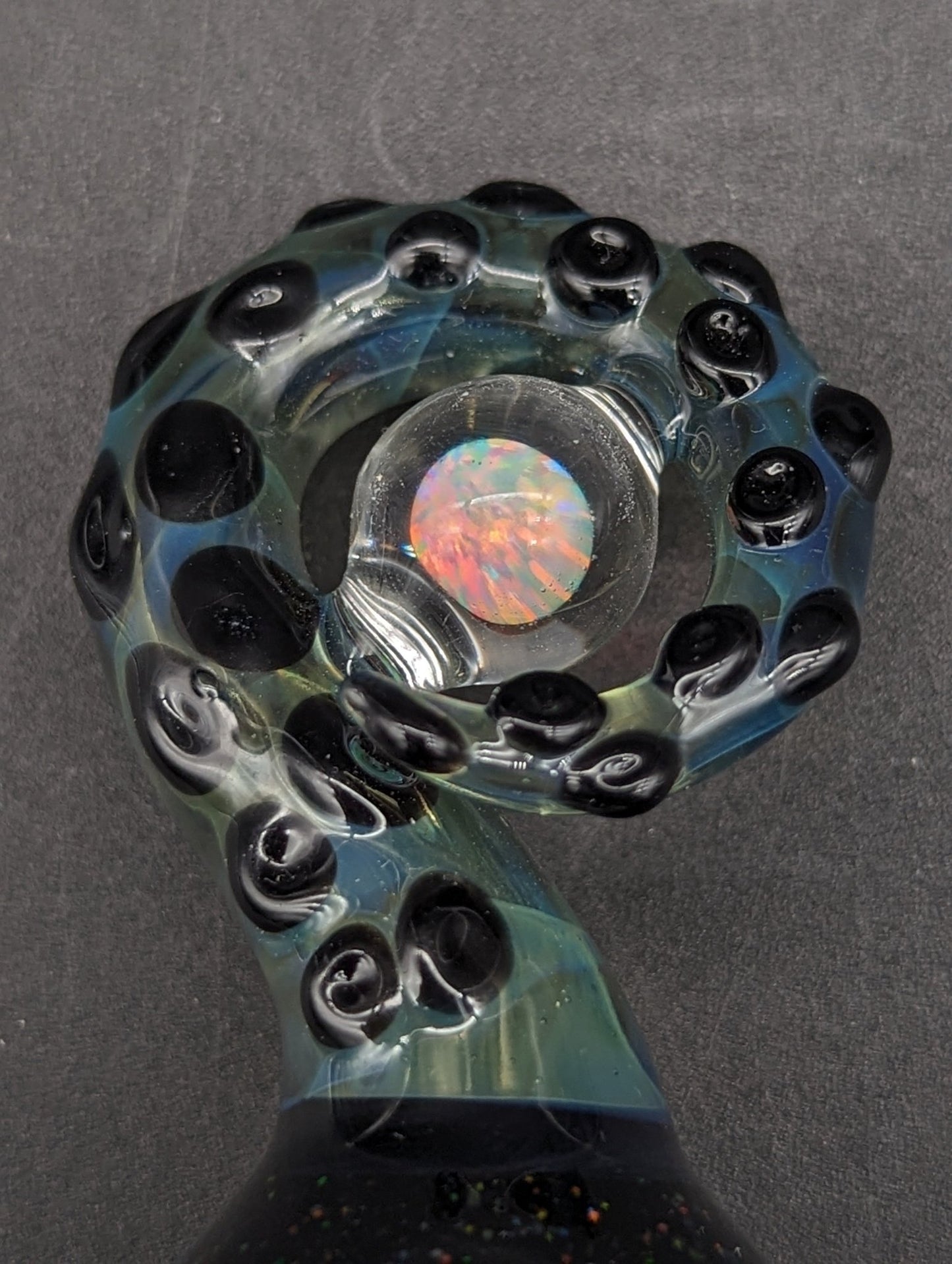 Mako Glass Dichro Tentacle Spinner Carb Cap - Meech Madness Smoke Shop
