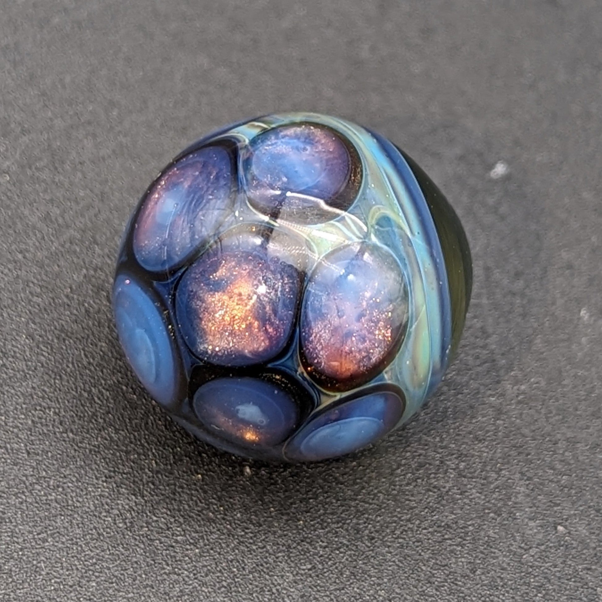 Mako Glass Dot Stack Slurper Marble w/ Opal - Meech Madness Smoke Shop