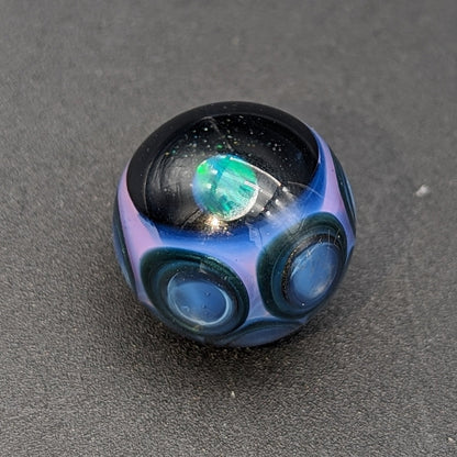 Mako Glass Dot Stack Slurper Marble w/ Opal - Meech Madness Smoke Shop