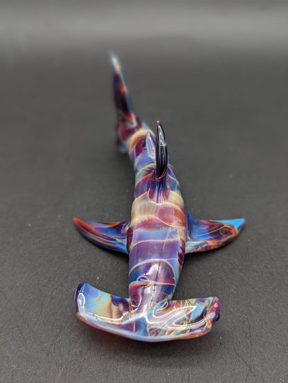 Mako Glass Dry Hammerhead Shark Pipe - Meech Madness Smoke Shop
