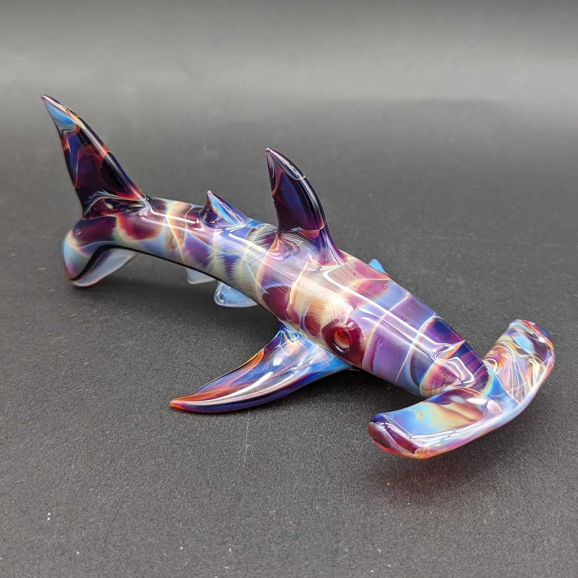 Mako Glass Dry Hammerhead Shark Pipe - Meech Madness Smoke Shop