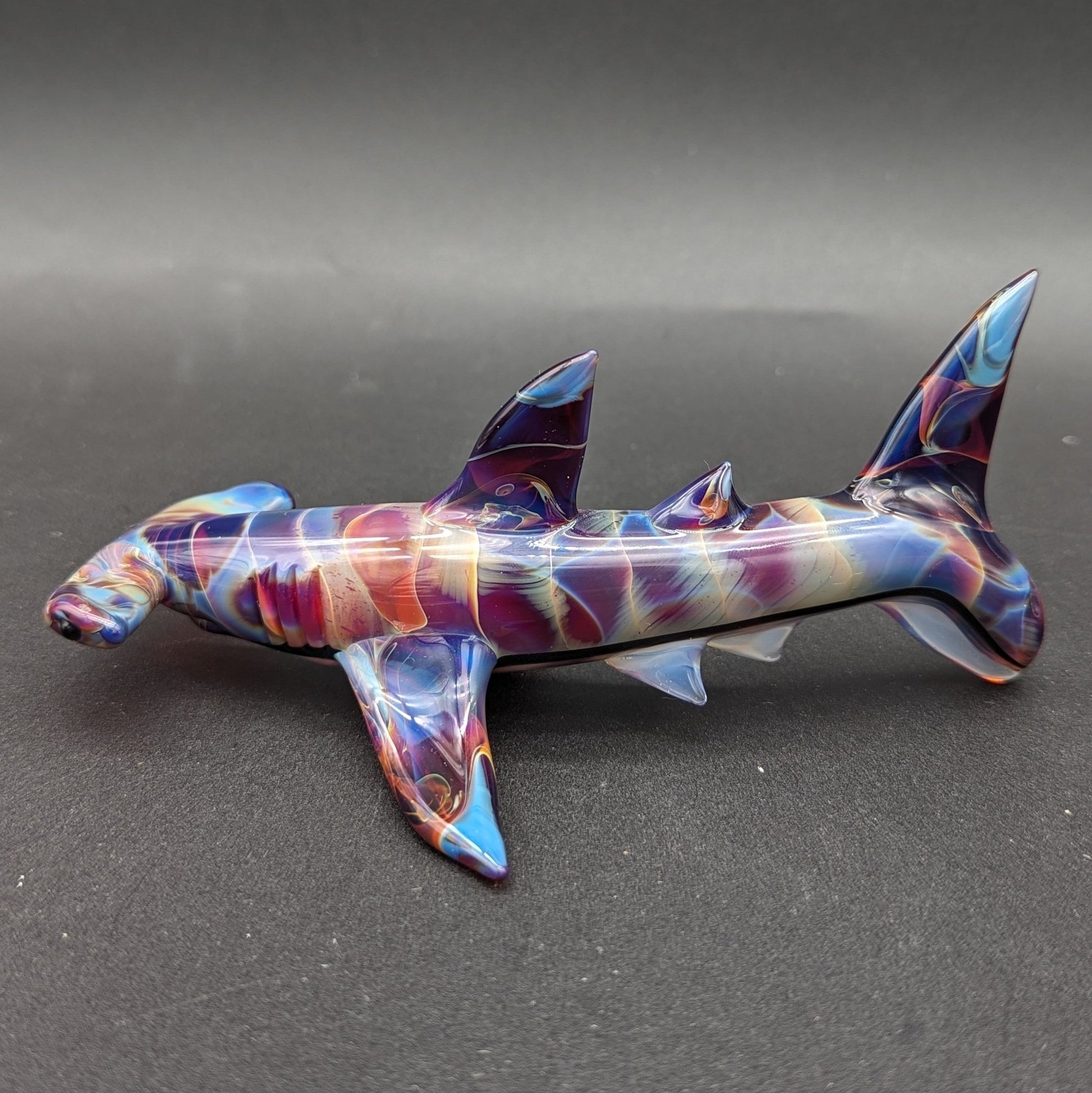 Mako Glass Dry Hammerhead Shark Pipe - Meech Madness Smoke Shop