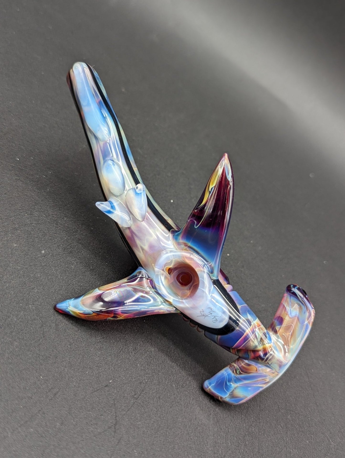 Mako Glass Dry Hammerhead Shark Pipe - Meech Madness Smoke Shop
