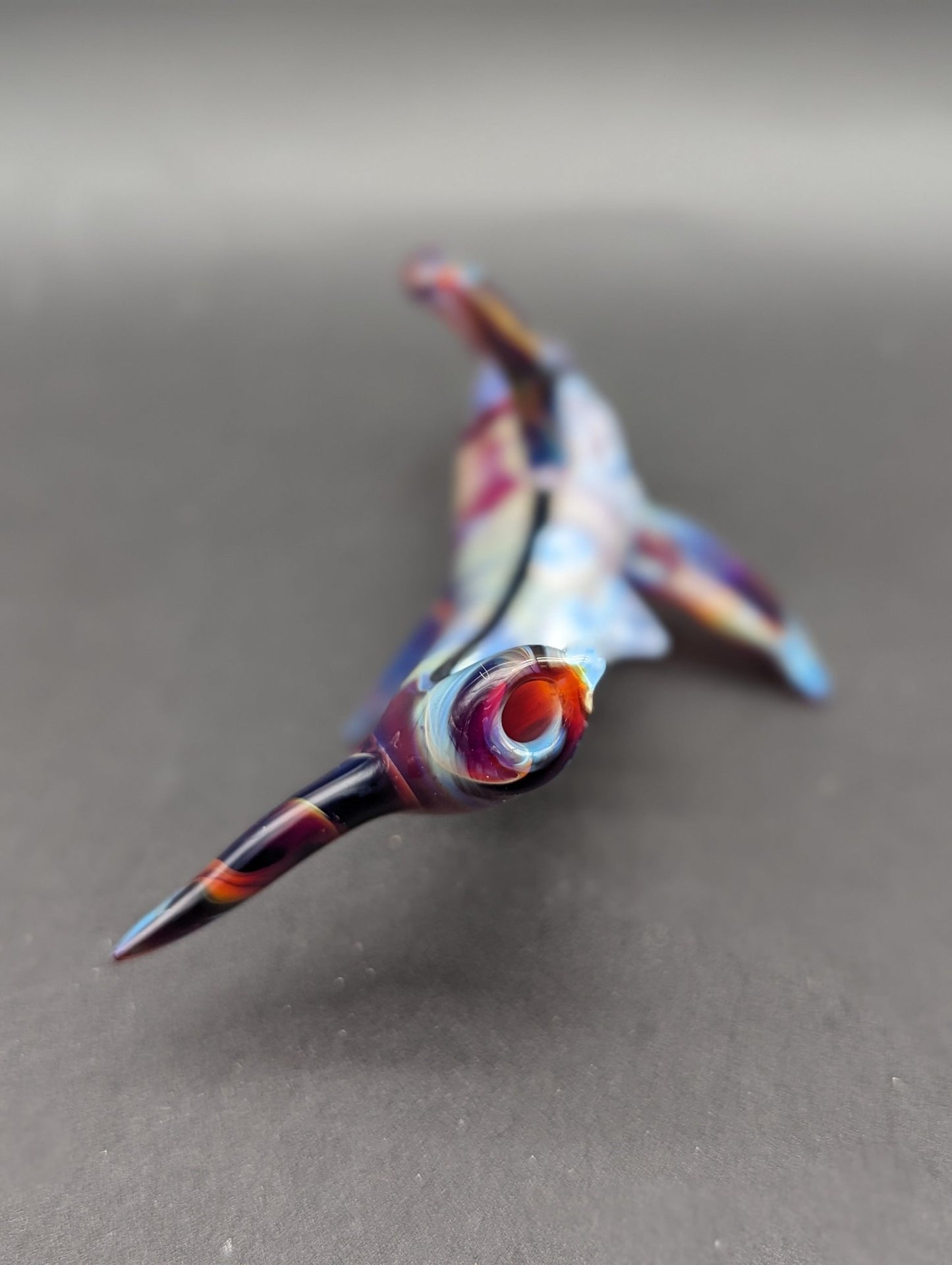 Mako Glass Dry Hammerhead Shark Pipe - Meech Madness Smoke Shop
