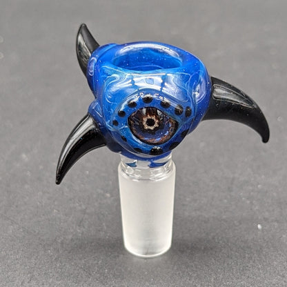 Mako Glass Goblin Creatures w/ Horns 14m Herb Slide - Meech Madness Smoke Shop