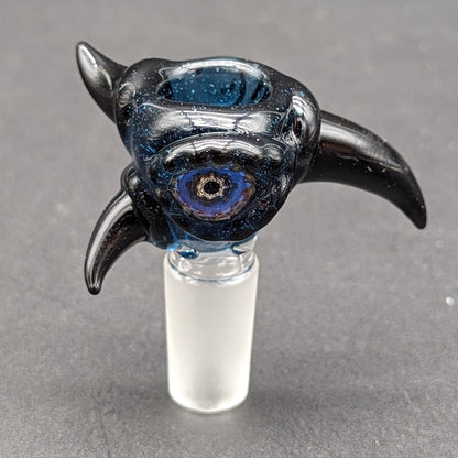 Mako Glass Goblin Creatures w/ Horns 14m Herb Slide - Meech Madness Smoke Shop