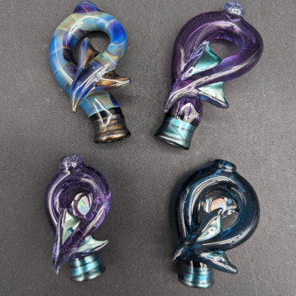 Mako Glass Puffco Pivot Mouthpiece | Dragon Tail - Meech Madness Smoke Shop