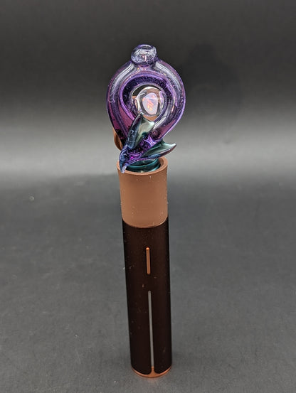 Mako Glass Puffco Pivot Mouthpiece | Dragon Tail - Meech Madness Smoke Shop