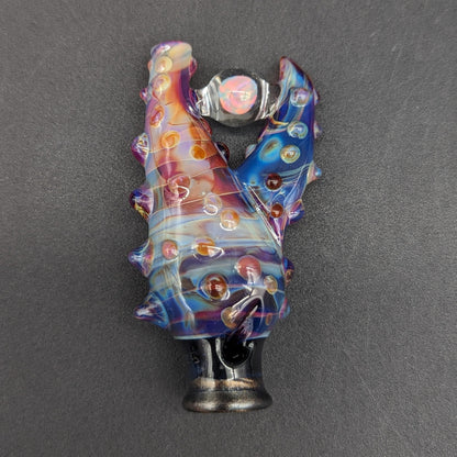 Mako Glass Puffco Pivot Mouthpiece | Opal Crab Claw - Meech Madness Smoke Shop