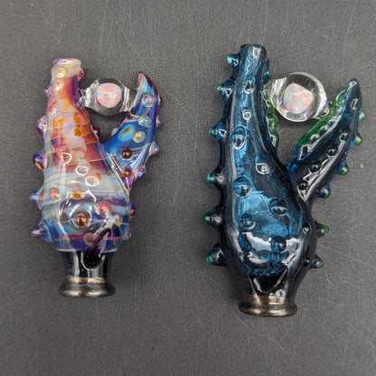 Mako Glass Puffco Pivot Mouthpiece | Opal Crab Claw - Meech Madness Smoke Shop