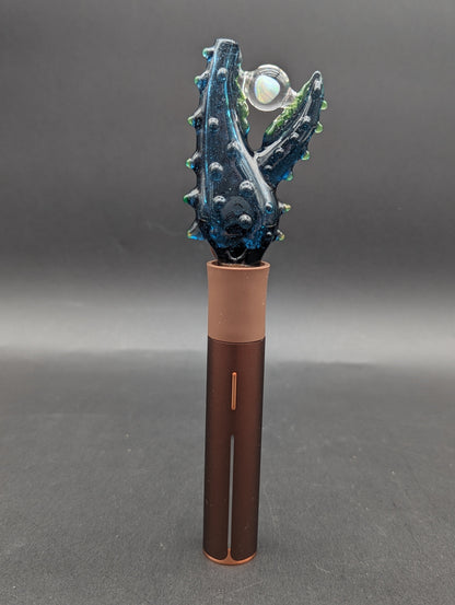 Mako Glass Puffco Pivot Mouthpiece | Opal Crab Claw - Meech Madness Smoke Shop