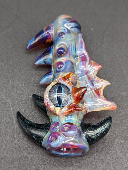 Mako Glass Sea Monster Chillum Pipe