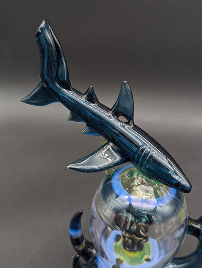 Mako Glass Shark + Octopus Blooper Dab Rig - Meech Madness Smoke Shop