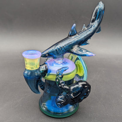 Mako Glass Shark Shredder Dab Rig-Avernic Smoke Shop