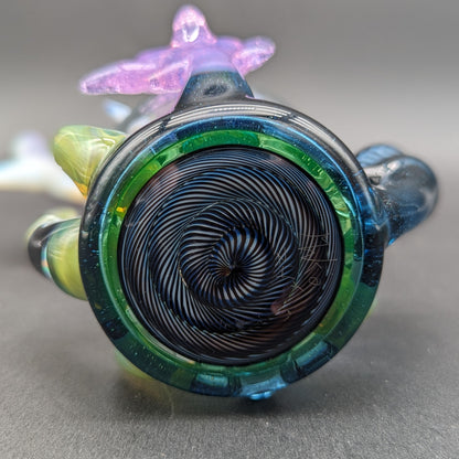 Mako Glass UV Hammerhead Octopus Dab Rig - Meech Madness Smoke Shop