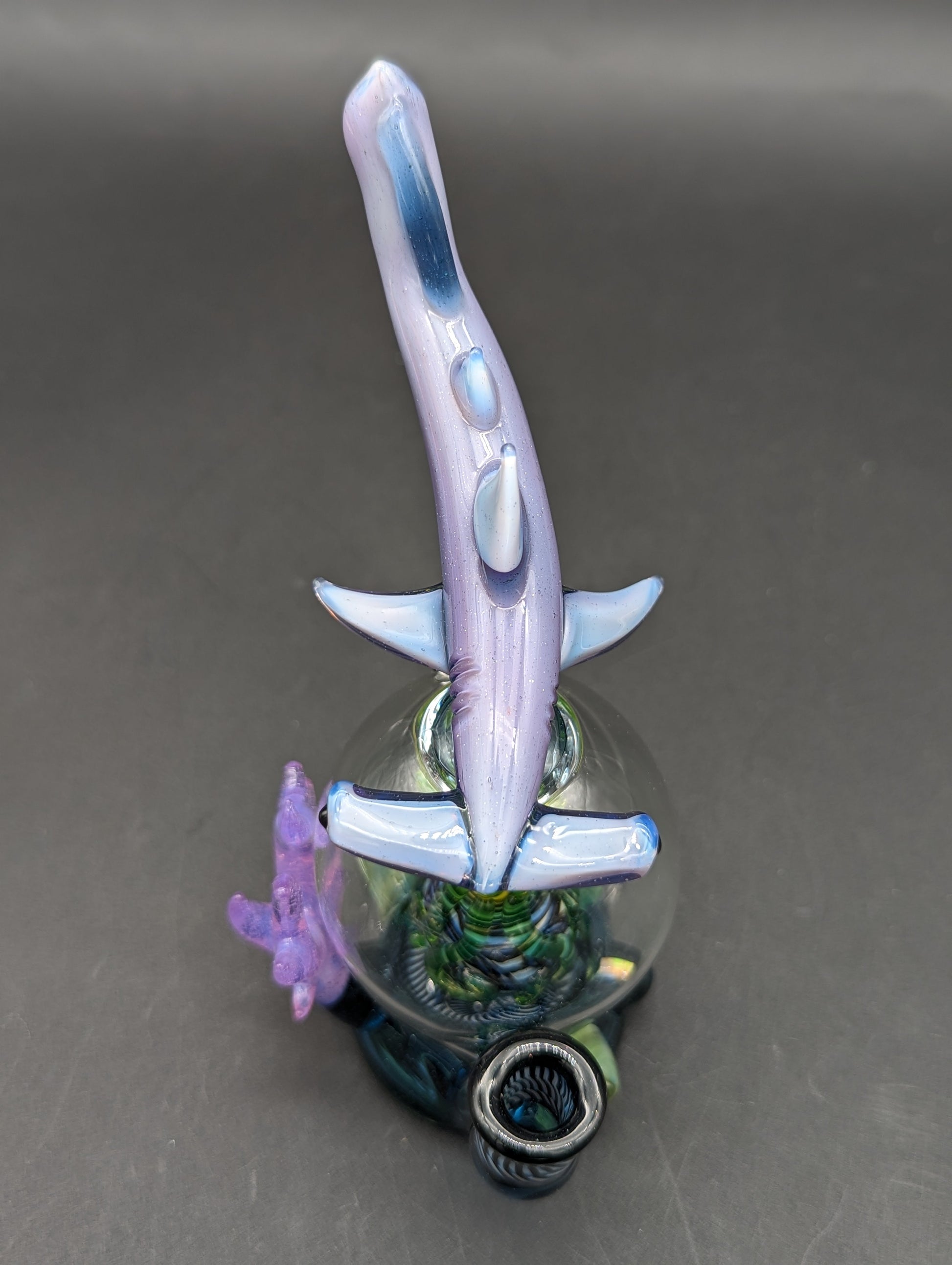 Mako Glass UV Hammerhead Octopus Dab Rig - Meech Madness Smoke Shop
