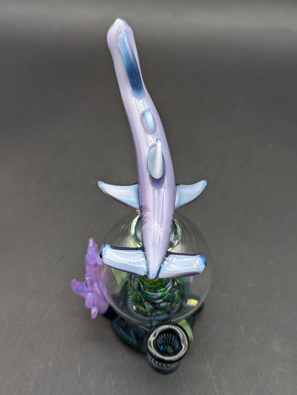 Mako Glass UV Hammerhead Octopus Dab Rig - Meech Madness Smoke Shop