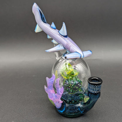 Mako Glass UV Hammerhead Octopus Dab Rig - Meech Madness Smoke Shop