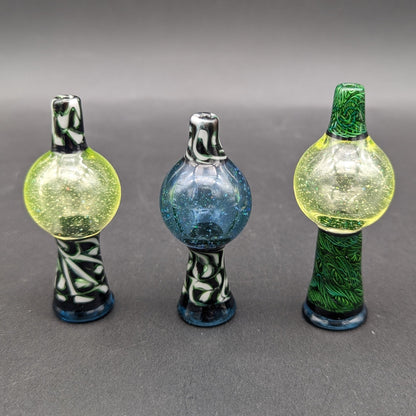 Mako Glass Worked Bubble Caps - Meech Madness Smoke Shop