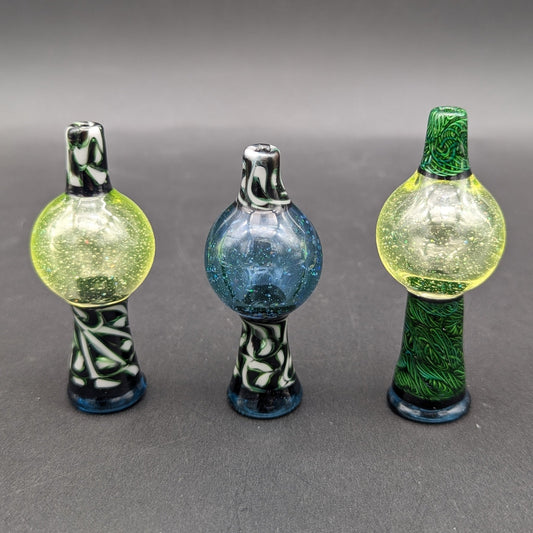 Mako Glass Worked Bubble Caps - Meech Madness Smoke Shop