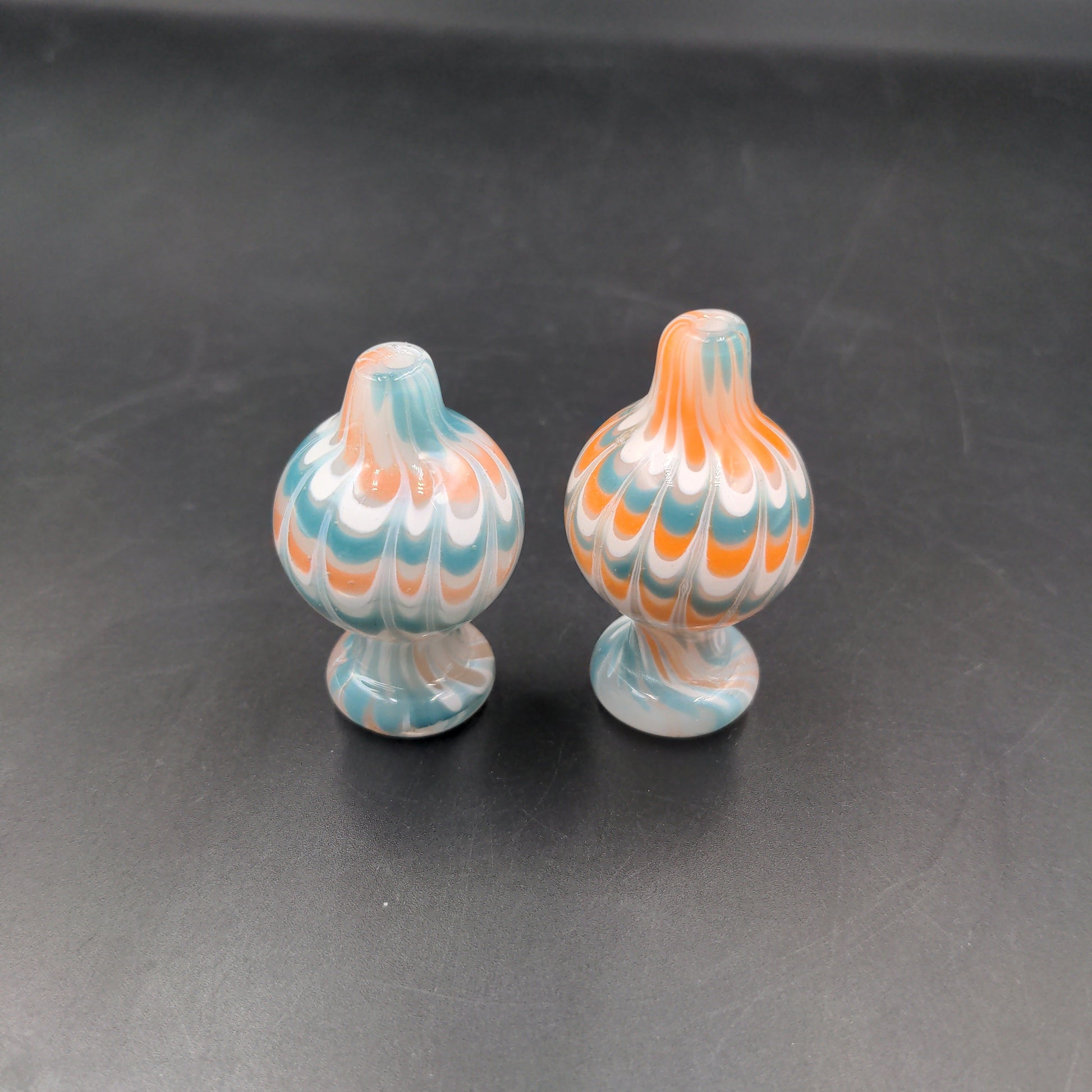 Marble Dip Swirl Ball Carb Cap | 27mm - Avernic Smoke Shop