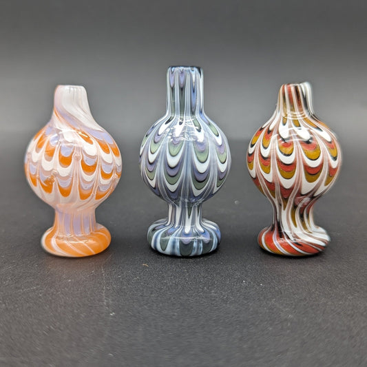 Marble Dip Swirl Ball Carb Cap | 27mm - Meech Madness Smoke Shop