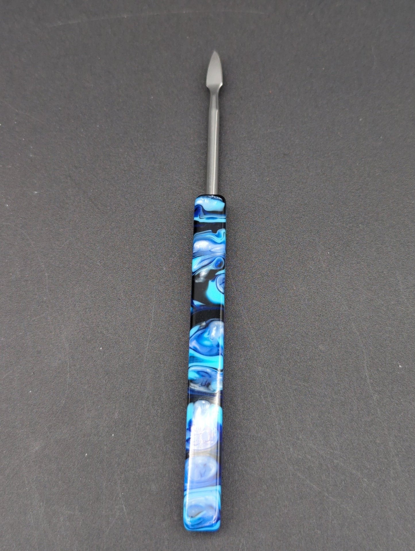 Marbled Resin Dab Tool w/ Metal Tip - Meech Madness Smoke Shop
