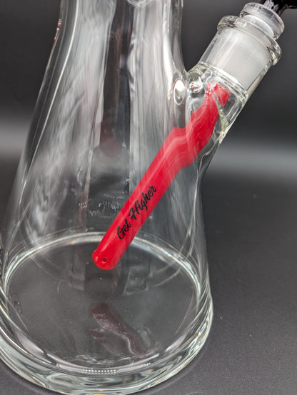 MAV Glass Chiquita Accented Beaker - Red - Avernic Smoke Shop