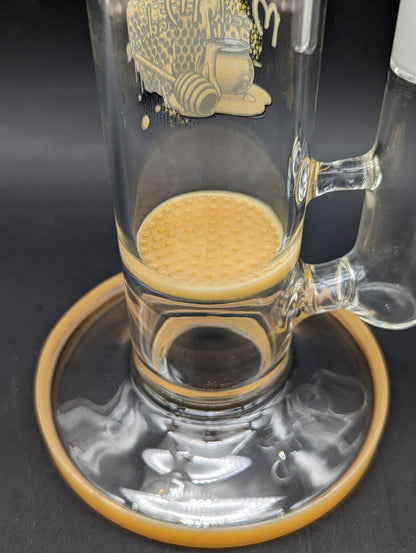 Meech Madness Honeycomb Bent Neck Bong-Avernic Smoke Shop