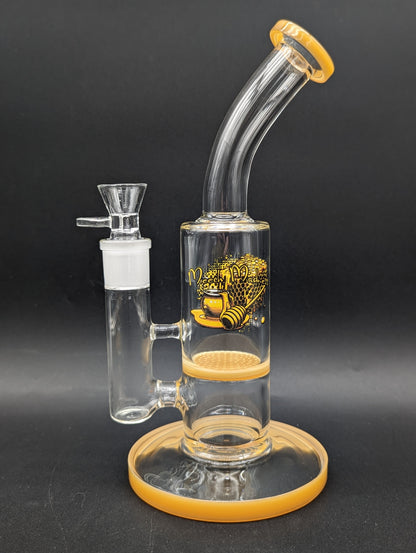 Meech Madness Honeycomb Bent Neck Bong-Meech Madness Smoke Shop