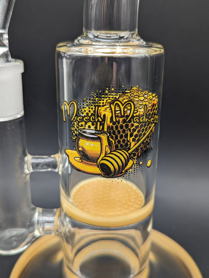 Meech Madness Honeycomb Bent Neck Bong-Avernic Smoke Shop