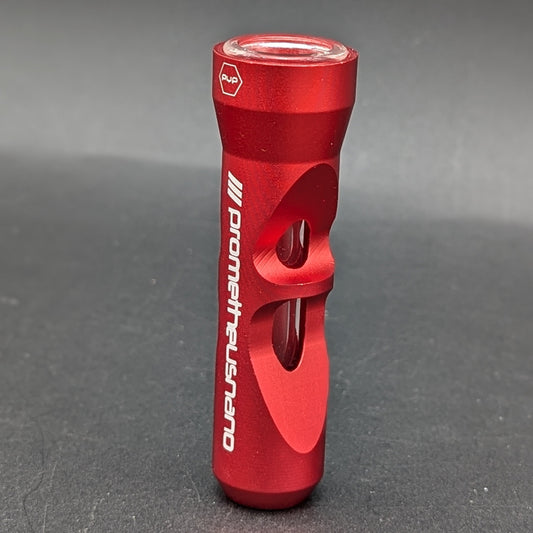 Metal + Glass Chillum Pipe-Avernic Smoke Shop