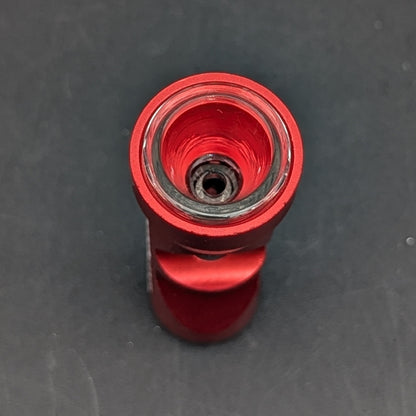 Metal + Glass Chillum Pipe-Meech Madness Smoke Shop