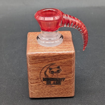 Midnight Glass - 1 Piece Wooden 18mm Slide Holders-Meech Madness Smoke Shop