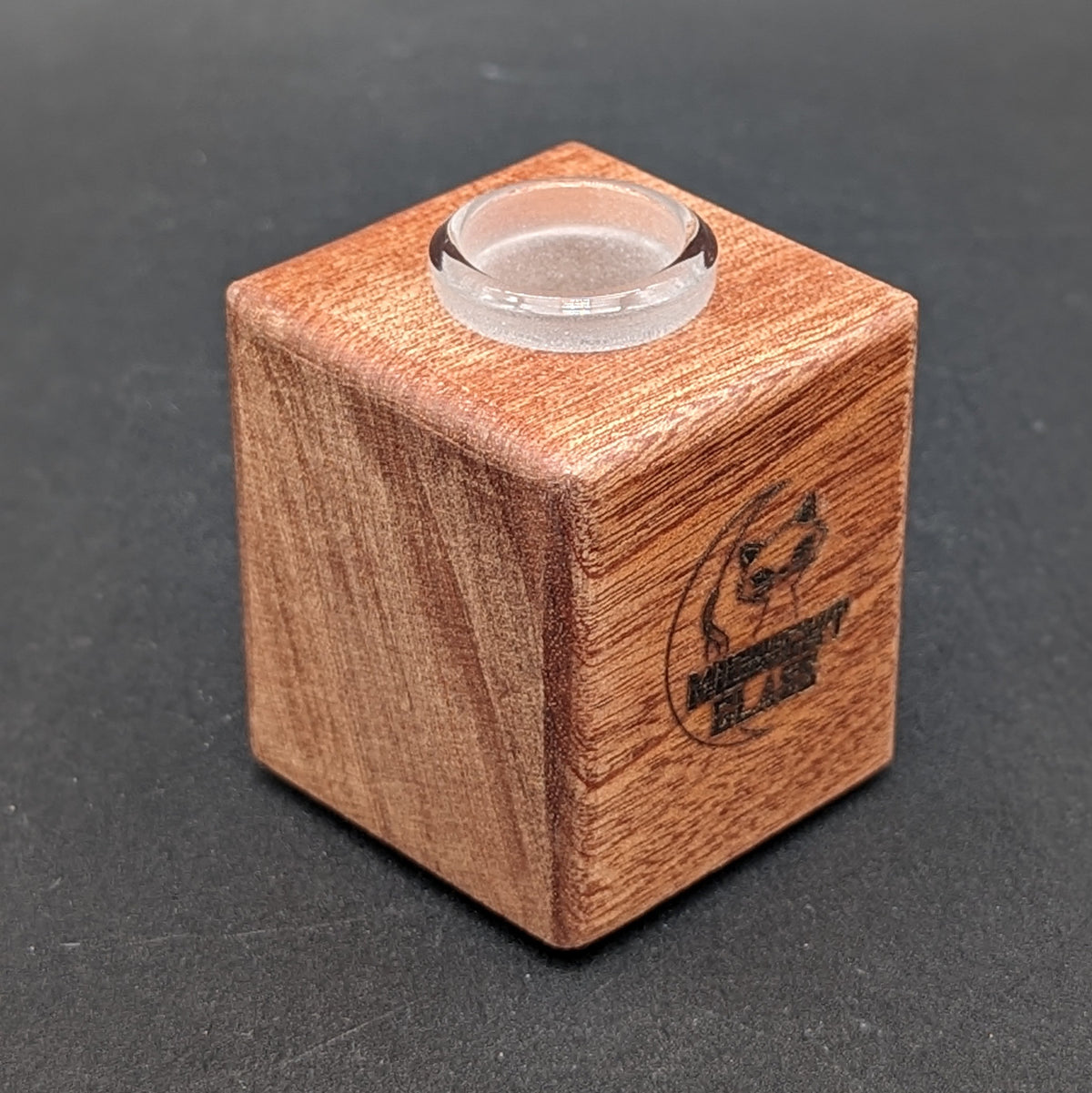 Midnight Glass - 1 Piece Wooden 18mm Slide Holders-Meech Madness Smoke Shop