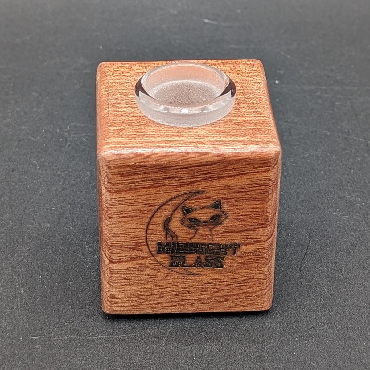 Midnight Glass - 1 Piece Wooden 18mm Slide Holders-Meech Madness Smoke Shop