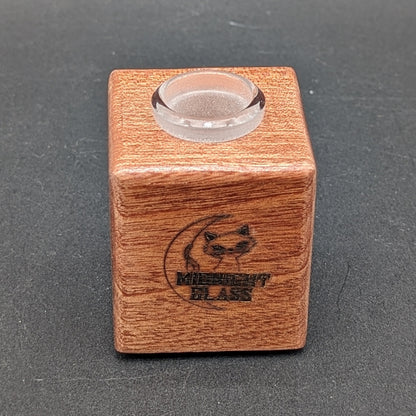 Midnight Glass - 1 Piece Wooden 18mm Slide Holders-Meech Madness Smoke Shop