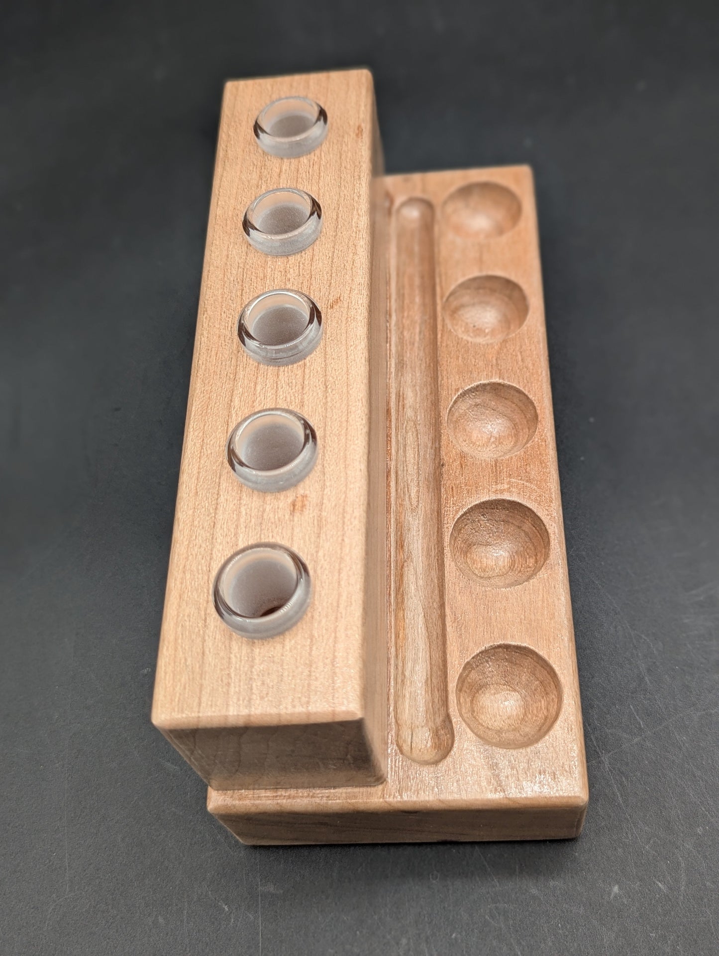 Midnight Glass - 10mm Wooden Dab Stations