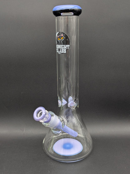 Midnight Glass 14" 9mm Beaker Bong-Avernic Smoke Shop