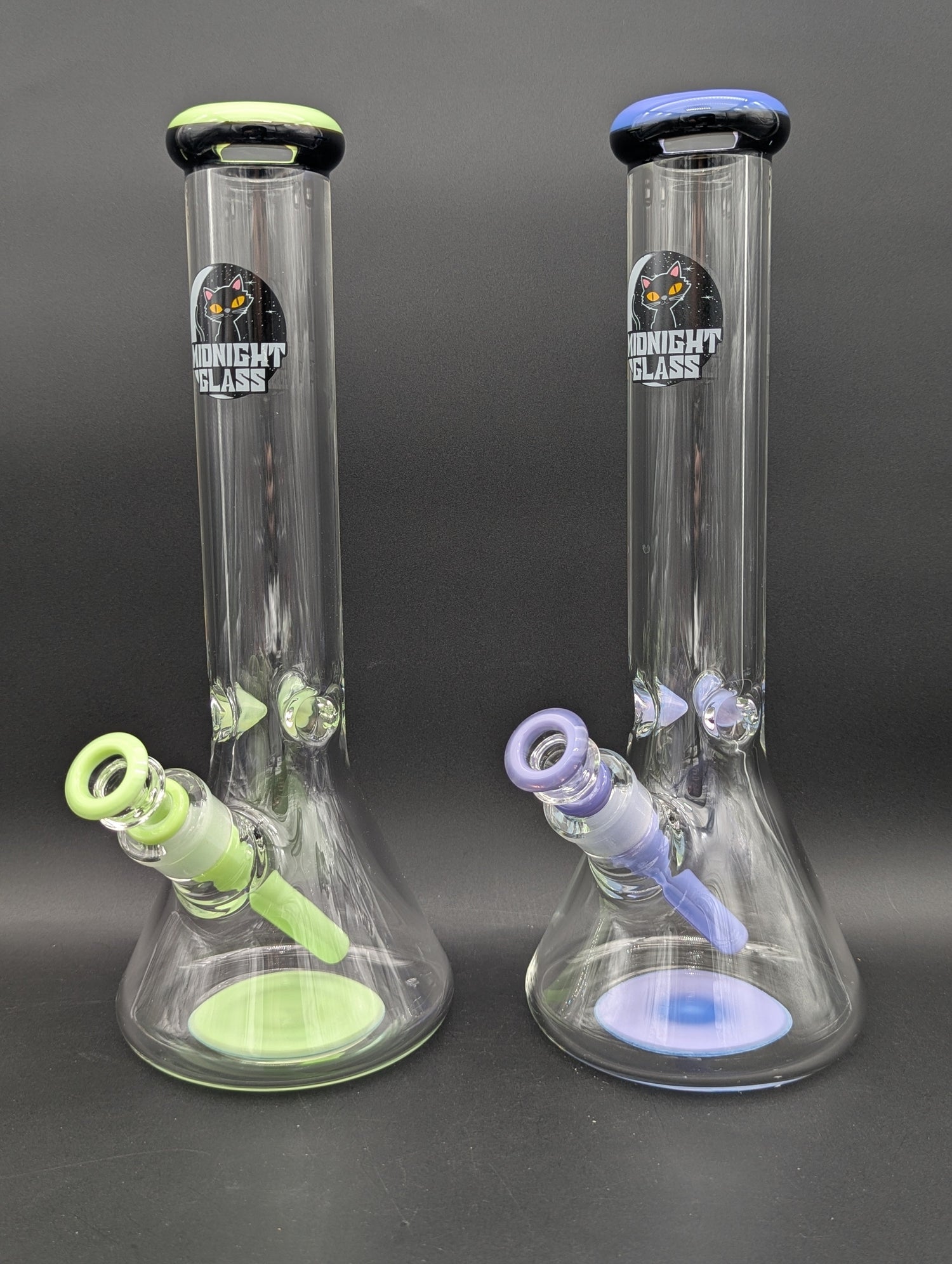 Midnight Glass 14" 9mm Beaker Bong-Avernic Smoke Shop