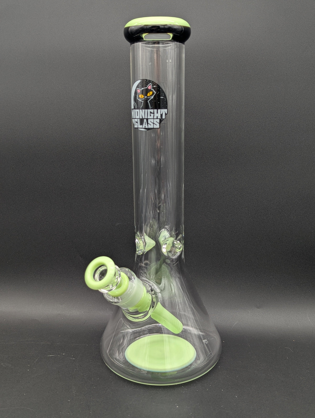 Midnight Glass 14" 9mm Beaker Bong-Avernic Smoke Shop