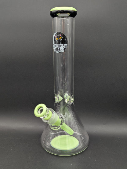 Midnight Glass 14" 9mm Beaker Bong-Avernic Smoke Shop