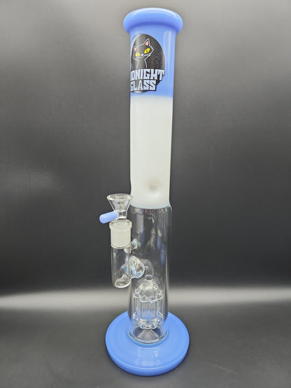 Midnight Glass 14.5" Straight Tube w/ Tree Perc - Meech Madness Smoke Shop