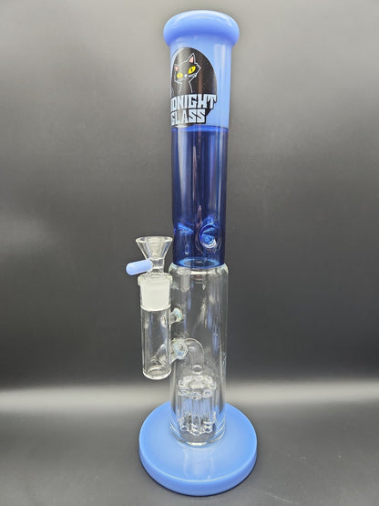 Midnight Glass 14.5" Straight Tube w/ Tree Perc - Meech Madness Smoke Shop