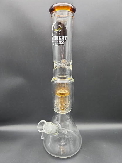 Midnight Glass 15.5" Classic Beaker w/ Tree Perc - Meech Madness Smoke Shop