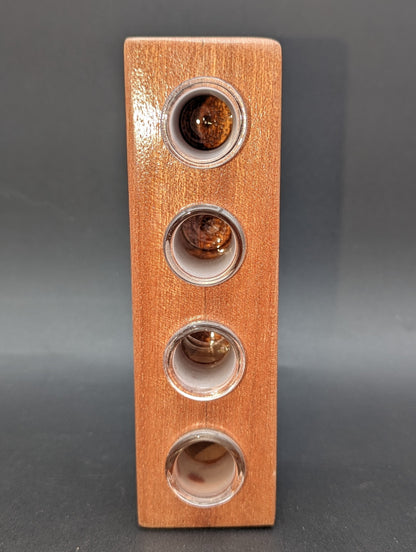 Midnight Glass - 4 Piece Wooden Slide Holders-Avernic Smoke Shop