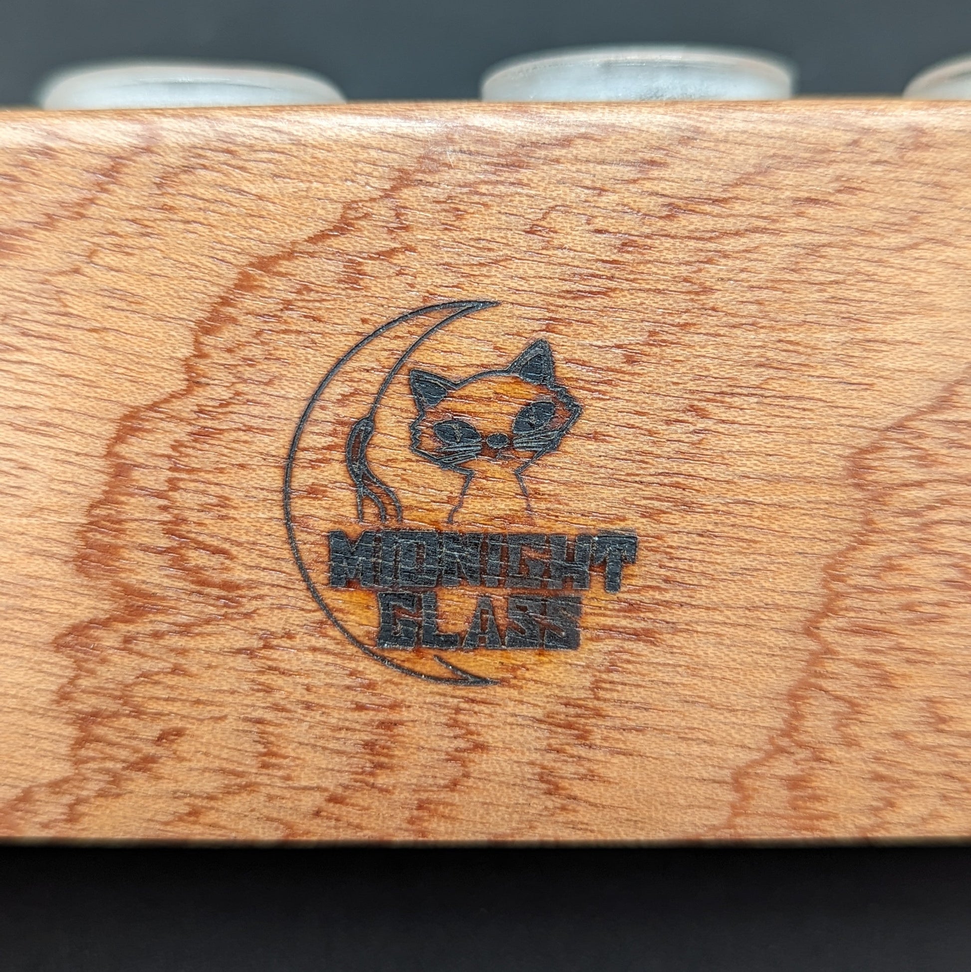 Midnight Glass - 4 Piece Wooden Slide Holders-Avernic Smoke Shop